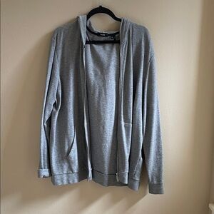 Theory Men's Zip-Up Gray Sweater